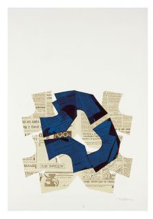 collage on paper 70x50cm anno, 1972 